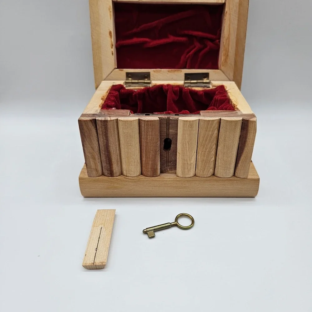 Handmade wooden secret